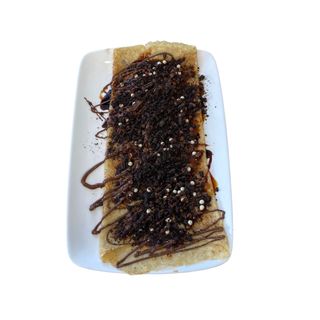 Crepe 14:Nutella, crumble de Oreo, topping de caramelo