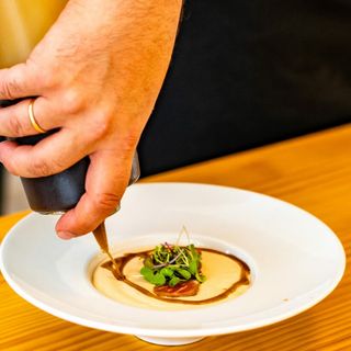 Mazamorra Cordobesa con presa ibérica marinada