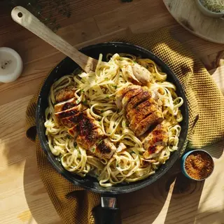 Seafood Alfredo Pasta