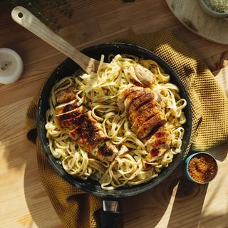 Seafood Alfredo Pasta