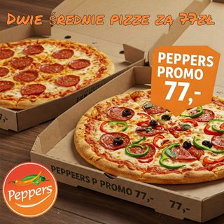 DWIE ŚREDNIE PIZZE W CENIE 77ZŁ