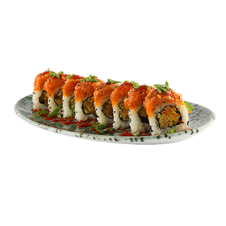 PREMIUM Uramaki kimchi z pikantnym tatarem z łososia