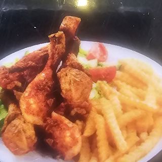 Chicken wings con chips