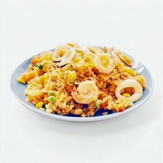 61. Riso con frutti di mare海鲜炒饭