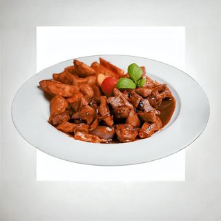 Свинско бон филе с домашна наденица (450г)