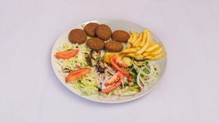 Menu piatto falafel