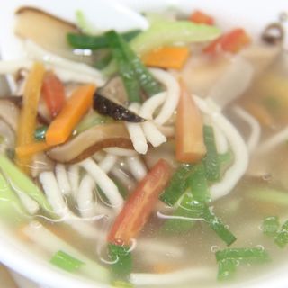 Boiled Noodles With Vegetable Soup