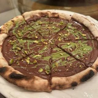 Pizza Nutella y Pistacchio