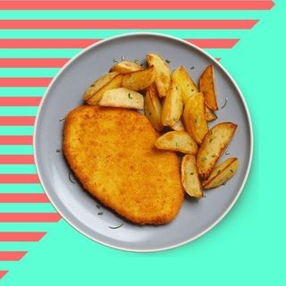 Cotoletta di Pollo con Patate al Forno - 486 kcal