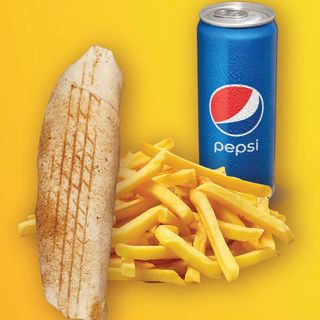 Zestaw: Rollo amerykańskie + frytki 100g + Coca-Cola 0,33L