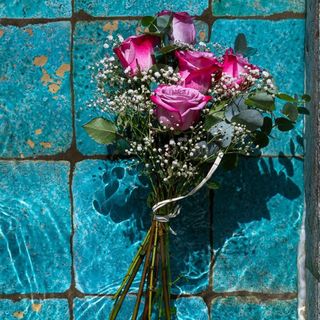 Ramo de 6 Rosas Deep Purple