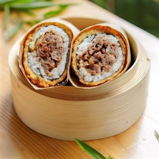 Burrito teriyaki beef
