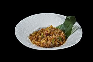 Spaghetti di riso con verdure