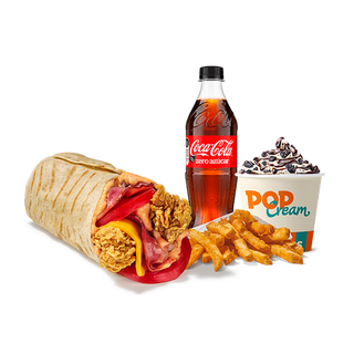 Menú Completo Creamy Chicken Wrap 