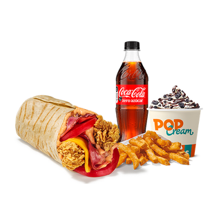 Menú Completo Creamy Chicken Wrap 