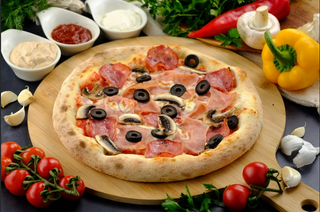 PIZZA QUATTRO STAGIONI napoletana bySiesta,Ø32cm + 1 SOS LA ALEGERE