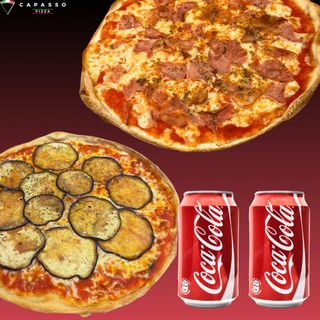 Combo 2 PIZZAS + 2 BEBIDAS
