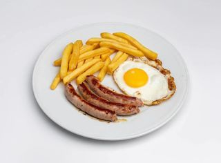 Plato Combinado De Salchicha