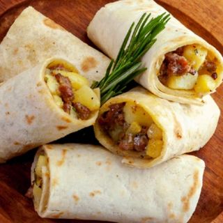 Piadina solo carne e patate fritte