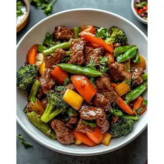 Beef stir fry