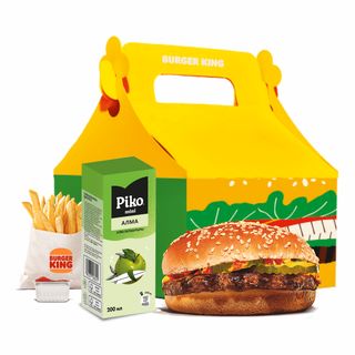 Детское меню с гамбургером