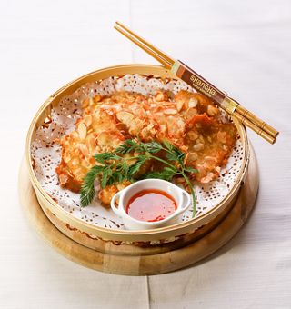 Pollo fritto alle mandorle