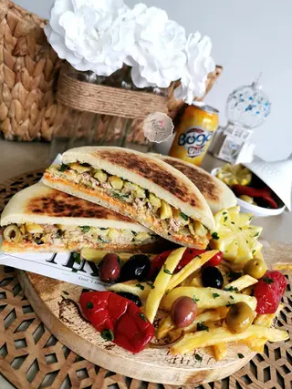 Chapati Omelette Escalope