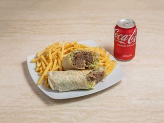 Menú 2: Durum con patatas y refresco (330 ml.)