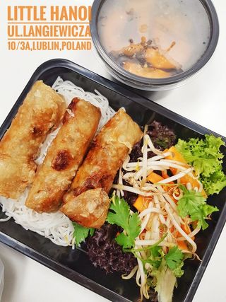 Sajonki z ryżem i surówką