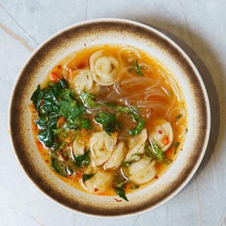 Фирменные пельмени с фунчозой