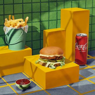 კომბო ჰამბურგერი  სპეც სოუსით