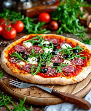 Pizza calabrese