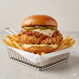 Hamburguesa Pollo Parmegiano