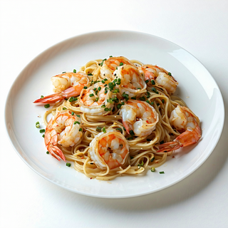 134. Espagueti Chino Plancha con Gambas