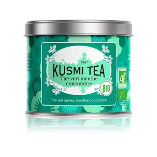 Kusmi Tea - Thé Vert Menthe-Concombre Bio - Lata 100g