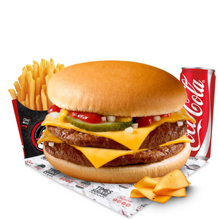 Cheese burger doppio menù