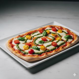 Pizza Genovese Vegana 30 Cm. X 40 Cm.