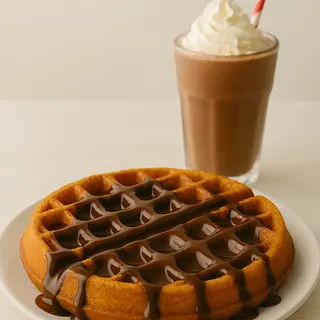 Gofre + Batido de helado