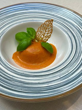 Flan di zucchine e pesto genovese