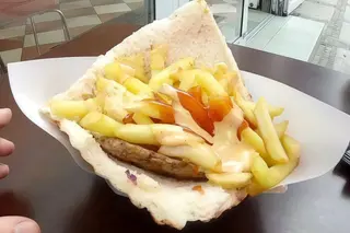 Bułka z frytkami