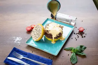 Burger steak & cheese