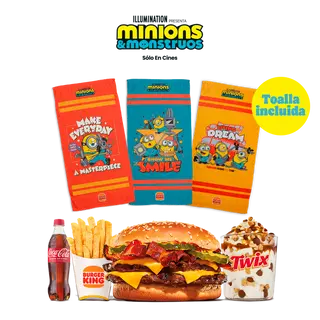 Doble Cheese Bacon Xxl Menú Verano Con Toalla Grande