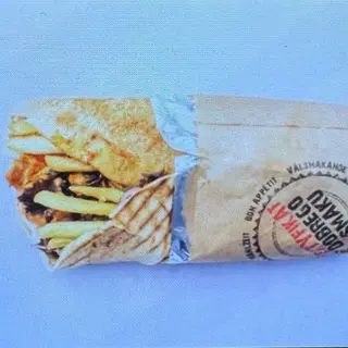 Ciasto + frytki ( w środku)