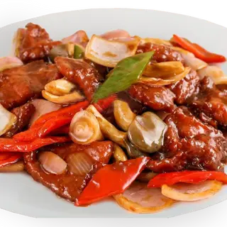 #13 Wok ternera con ostras