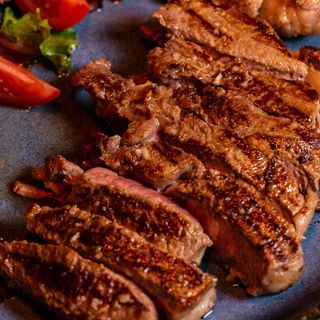 Naco Alcatra com Molho Pimenta batata e salada