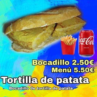 Bocadillo de tortilla de patata