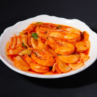 Gnocchi di riso con gamberoni e pomodoro