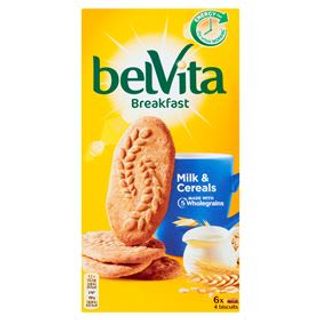Ciastka śniadaniowe zboża, mleko Belvita. 0.3кг