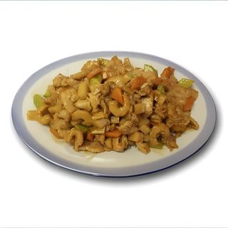 57.Пиле с бамбукови стръкчета и скариди (800г)