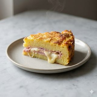 Gateau prosciutto mozzarella